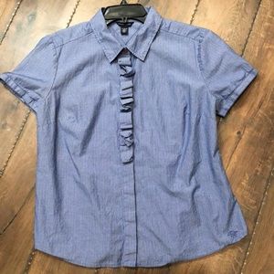 TOMMY HILFIGER XL Blue/White Striped Top